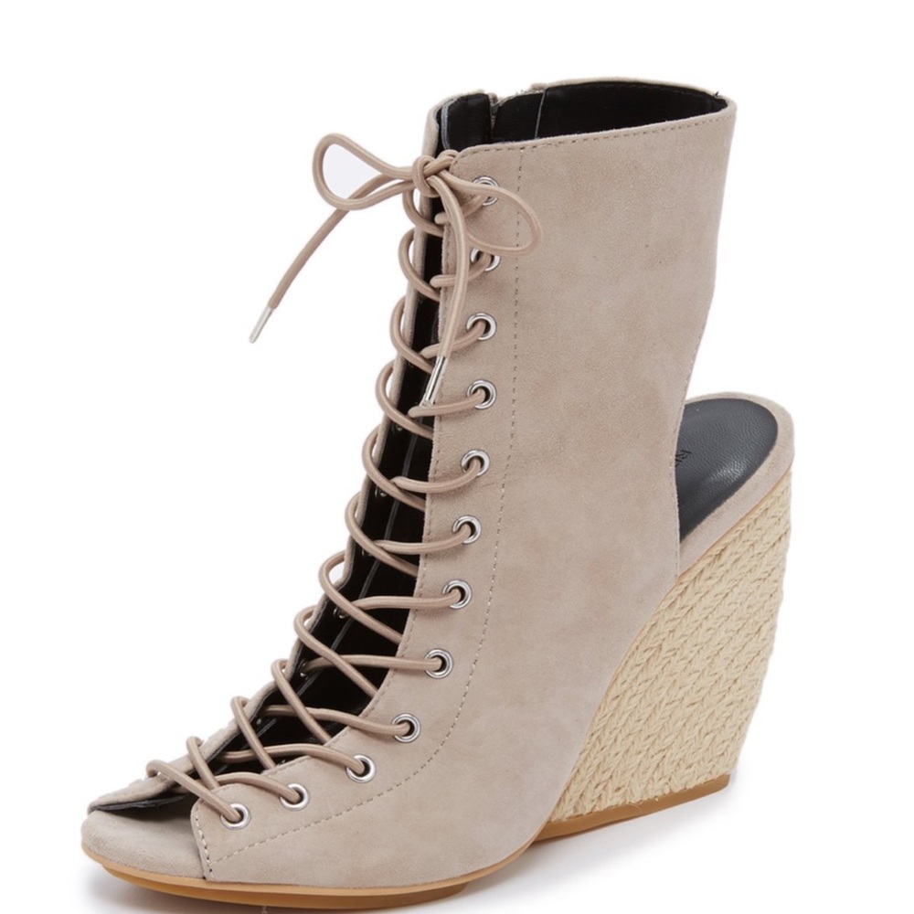 Rebecca Minkoff Elle Laceup Wedges - Picture 2 of 5